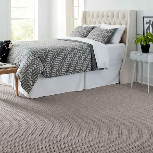 Shiloh Point - Fretwork - Gray 40 oz. Triexta Pattern Carpet - Installation Required