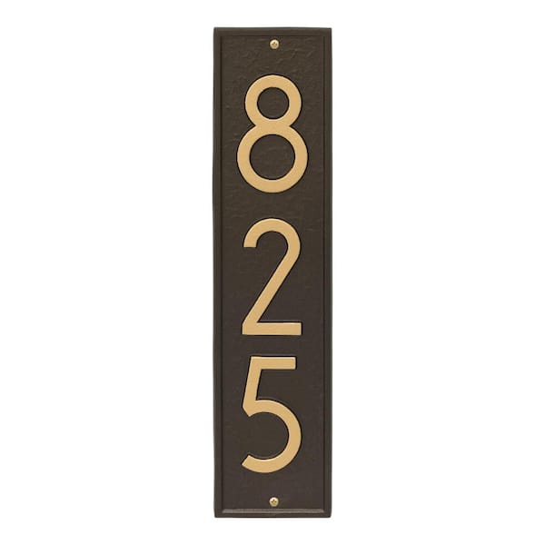 Whitehall Products Delaware Modern Personalized Rectangle Vertical Wall Plaque