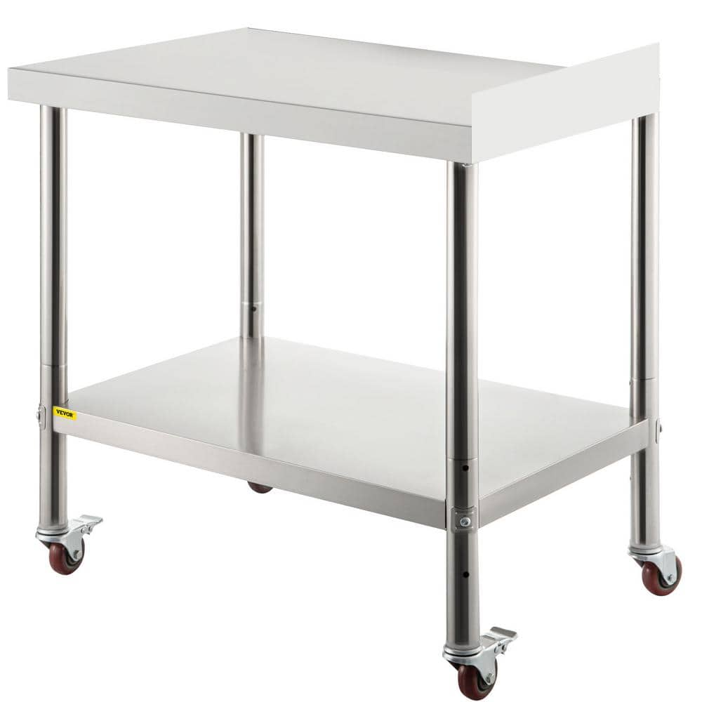 VEVOR 30 in. x 16 in. Carbon Steel Camp Cooking Table Portable