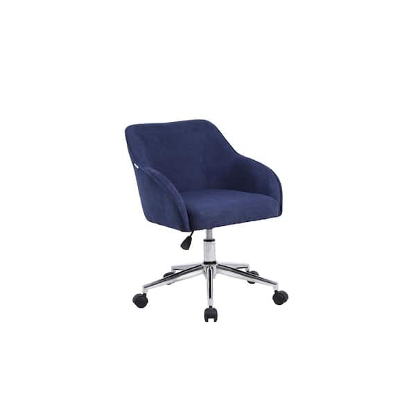 Homefun Blue Home Office Modern, Swivel Vanity Chair