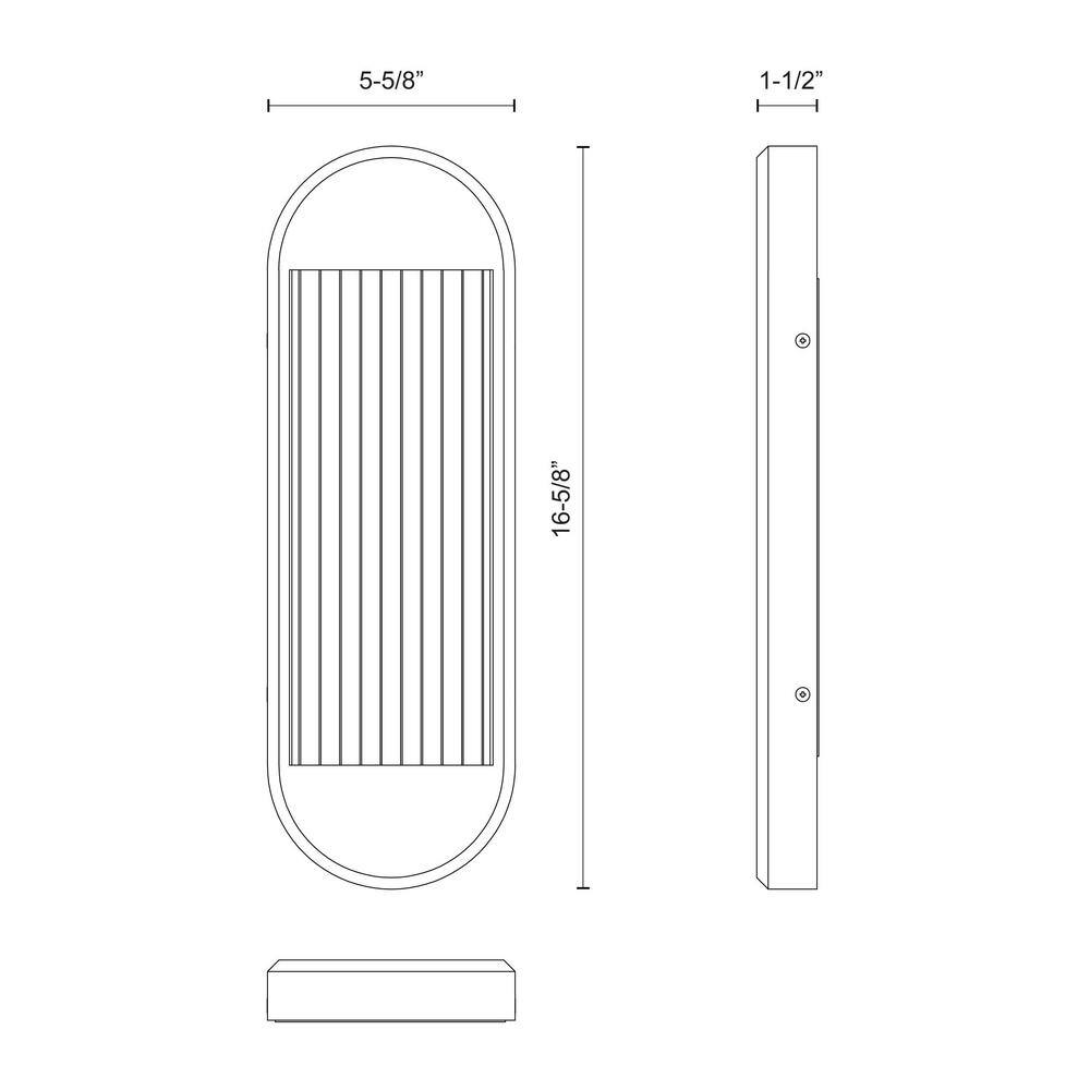 Vintage Brass Dimmable LED Bath Bar with Ribbed Acrylic