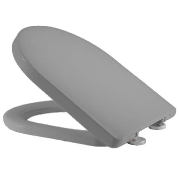 Round Soft-close Toilet Seat in Light Grey for T01