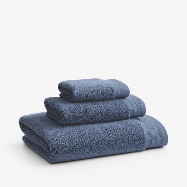 Company Cotton Plush Spa Solid Indigo Cotton Single Wash Cloth