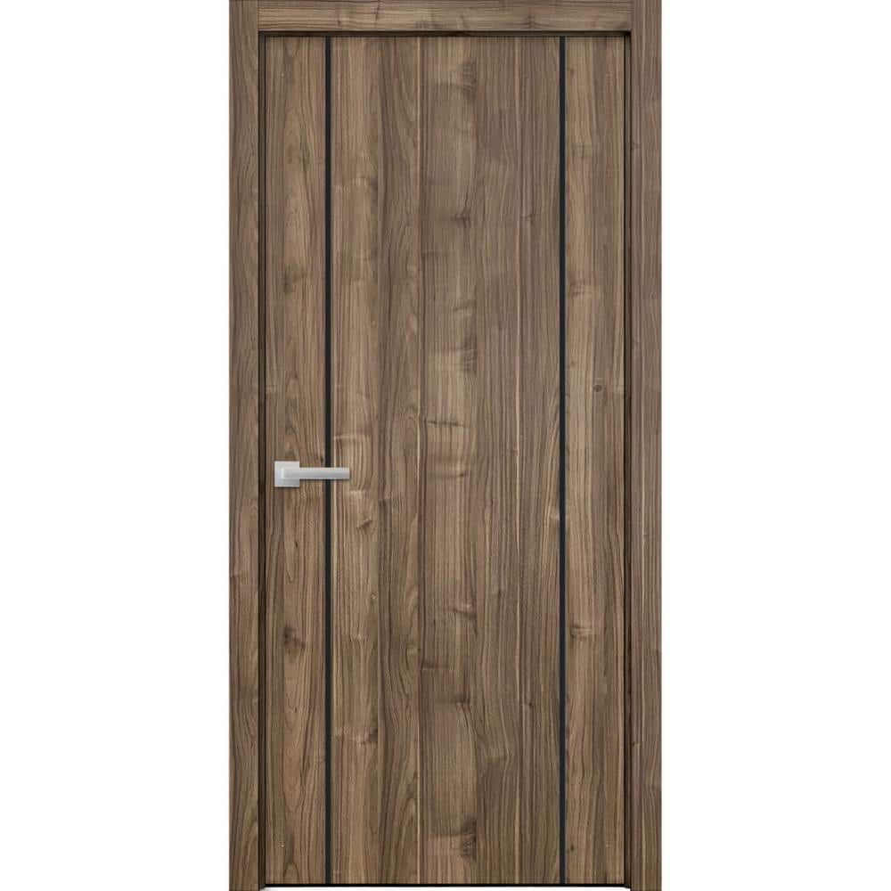 17 30 in. x 96 in. Right-Hand/Inswing Solid Walnut Single Prehung Interior Door with Hardware price history on PriceWatchPro