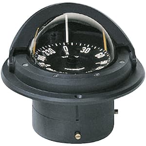Voyager Compass - Flush Mount, Flat Dial, Black