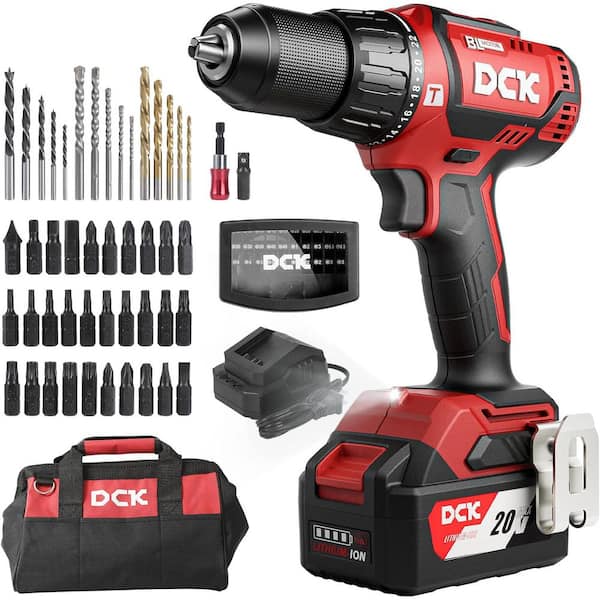 Afoxsos 20V Brushless Hammer Drill Kit 531 in.lbs Torque 36000 BPM 1/2 All-Metal Chuck 3-in-1 Functionality Cable Railing System