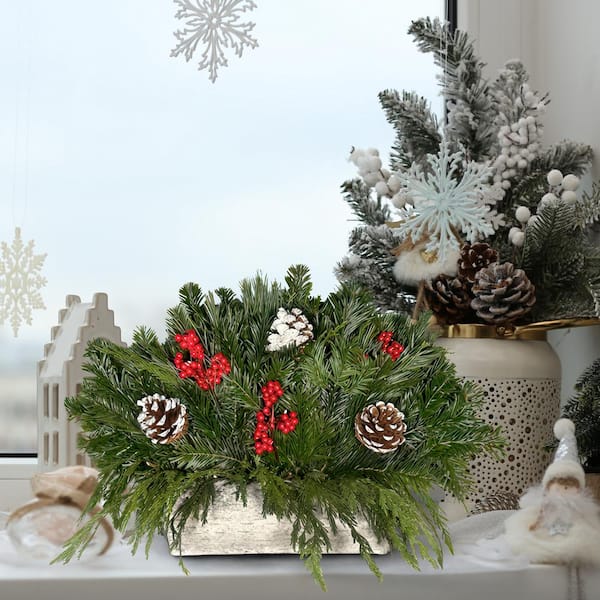 national PLANT NETWORK DIY Birch Log Centerpiece Kit