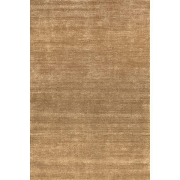 Speckled Wool-Blend Wheat 8 ft. x 8 ft. Indoor Square Rug