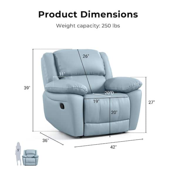 Leather Match Solid Color Pillow Top Arms Club Chair Silver Legs