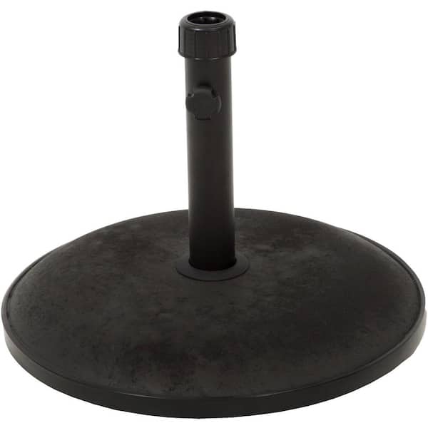 35 lbs. Harrison Concrete Outdoor Patio Umbrella Base in Black