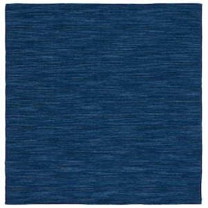  Better Trends Chenille Tweed Braid Collection is Durable and  Stain Resistant Reversible Indoor Area Utility Rug 100% Polyester in  Vibrant Colors, 72 Square Square, Navy & Smoke Blue : Home 