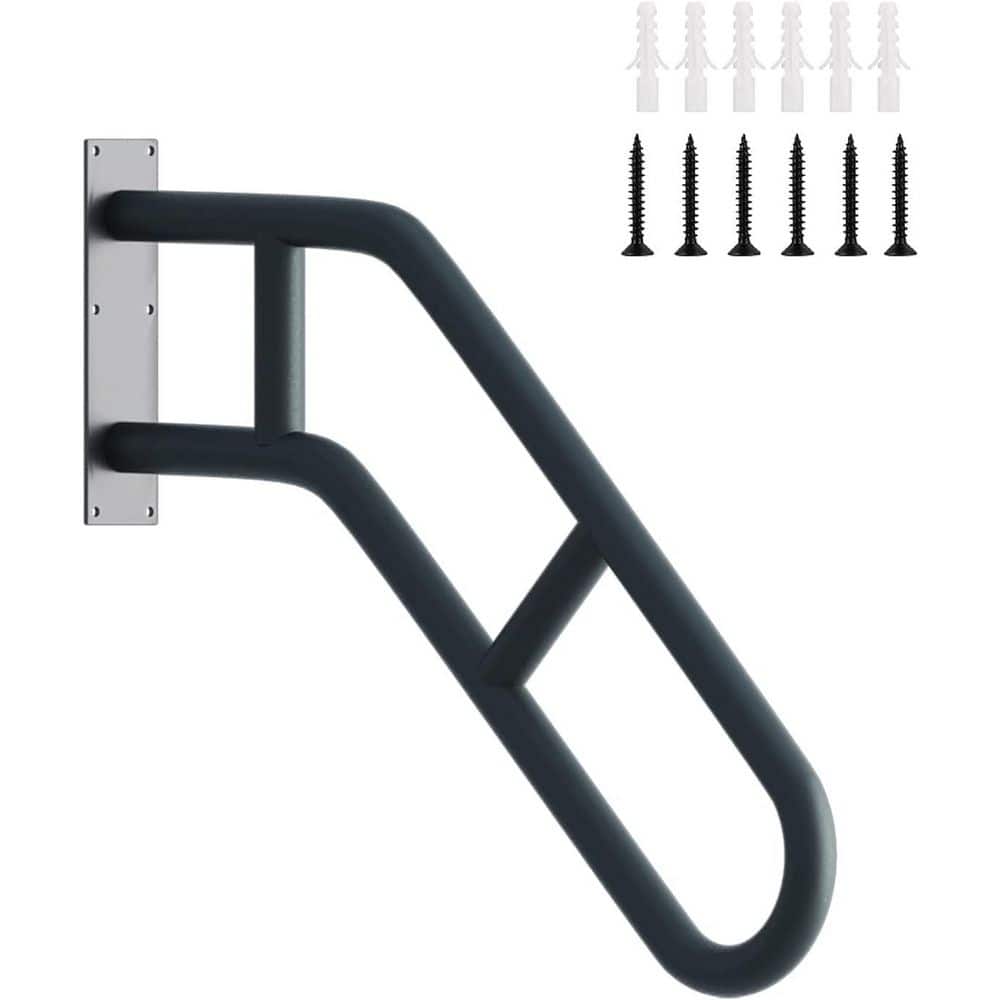 21 in.W Handrails Wall Mounted Safety Grab Bar Matte Finish with Anti-Skid Crossbar for Outdoor Indoor Steps Metal price history on PriceWatchPro