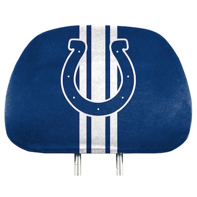 NFL Indianapolis Colts 10 in. x 14 in. Universal Fit Printed Head Rest Cover Set