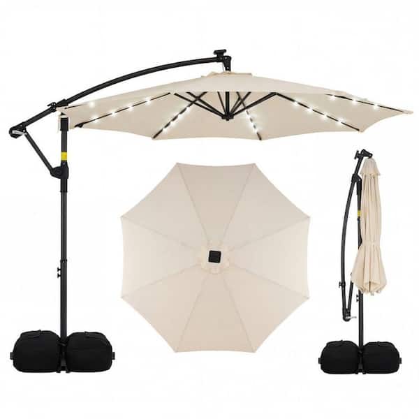 living accents 10 ft. tiltable beige offset patio umbrella Blissun 10ft with 36 Solar LED Lights, Hanging Lighted Umbrella with 360 Rotation, Outdoor Cantilever Umbrella (Tan) : Patio, Lawn & Garden The 10 foot patio Offset umbrella provides ample shade to keep you cool and protected from the hot sun IdealHouse Large Cantilever Patio Umbrella
