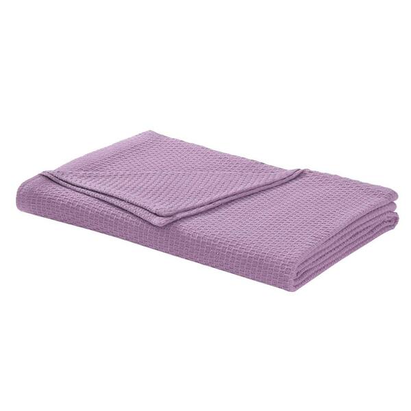 Laura Ashley Cotton Lavender Twin Blanket