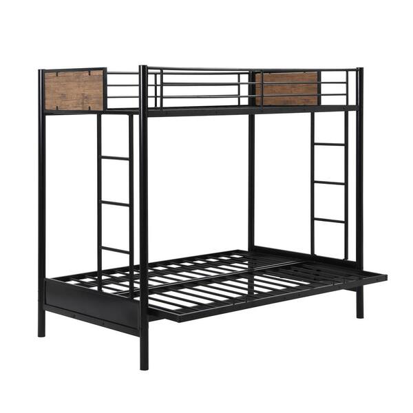 Black Rustic Twin Over Full Metal Bunk, Acme Eclipse Twin Over Full Futon Bunk Bed Assembly Instructions