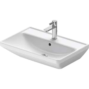 D-Neo 6.75 in. Wall-Mounted Rectangular Bathroom Sink in White