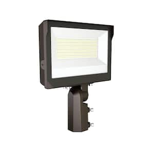 400-Watt Equivalent Bronze Integrated LED Flood Light Adjustable 13000-21750 Lumens and CCT with Photocell