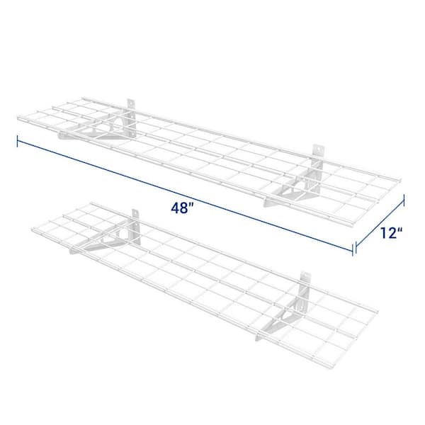 HON Basyx Verse Hanging Storage Shelf 14 12 H x 48 W x 14 D Light