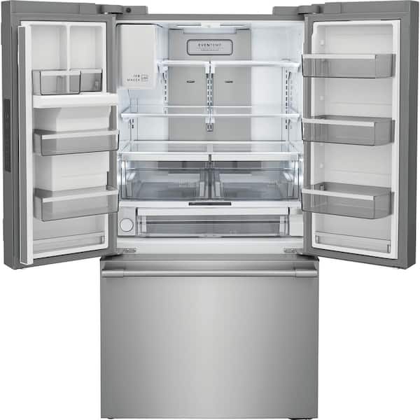 Professional 36 in. 28 cu. ft. Standard Depth French Door Refrigerator in Stainless Steel with CrispSeal Technology