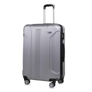 Denali S 26 in. Silver TSA Anti-Theft Expandable Hard Side Checked Suitcase Luggage