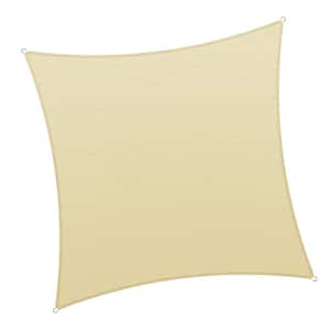 18 ft. x 18 ft. Square Super Ring Sunshade Sail 260 GSM Heavy Duty - Beige