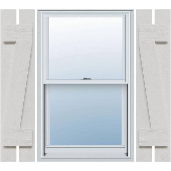 Ekena Millwork Timberthane 11.25 in. W x 43 in. H Spaced (Two Board) Board and Batten Shutters w/ Z-Board