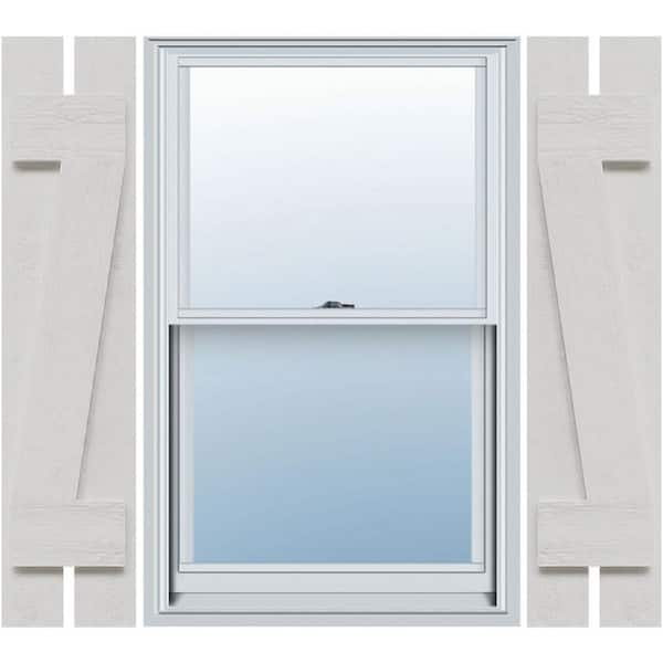Ekena Millwork Timberthane 11.25 in. W x 44 in. H Spaced (Two Board) Board and Batten Shutters w/ Z-Board