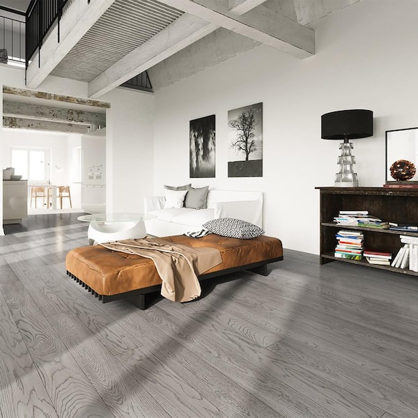 Riviera Luxe 1/4 in. T x 7.5 in. W Click Lock Wire BrushedEngineered Hardwood Flooring (23.32 sq.ft./case)