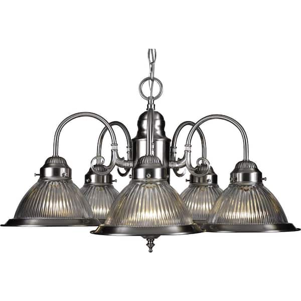 Volume Lighting Roth 5-Light Brushed Nickel Interior Chandelier