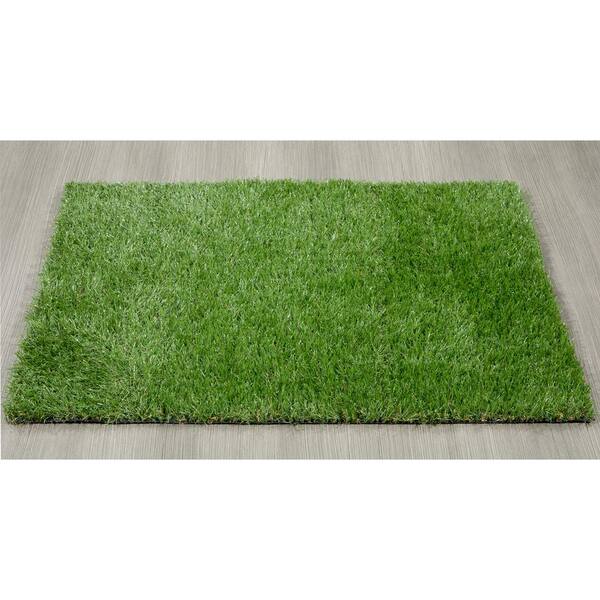 Black Indoor-Outdoor Artificial Grass Turf Area Rug Carpet | Indoor /  Outdoor Turf Area Rug With Light-weight Marine Backing Black Turf
