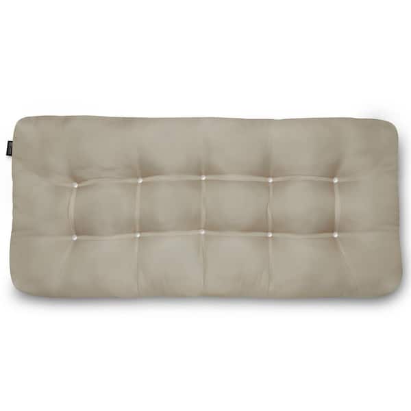 Classic Accessories Classic 48 in. W x 18 in. D x 5 in. Thick Rectangular Indoor/Outdoor Bench Cushion in Khaki
