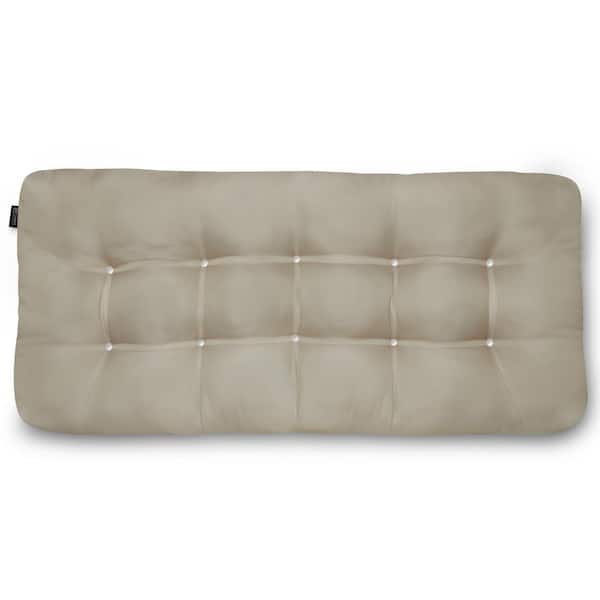 Classic Accessories Classic 54 in. W x 18 in. D x 5 in. Thick Rectangular Indoor/Outdoor Bench Cushion in Khaki
