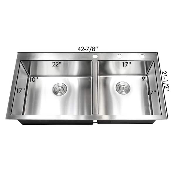 16 Gauge Stainless Steel Kitchen Sink Top Mount – I Hate Being Bored