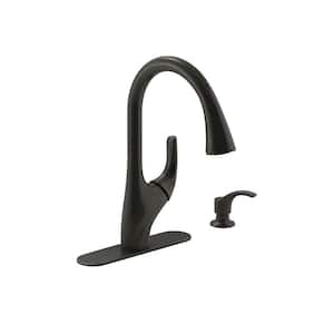 Trielle Single-Handle Pull-Down Sprayer Kitchen Faucet in Oil-Rubbed Bronze