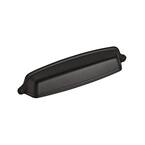 Allison Value 5-1/16 in (128 mm) Center-to-Center Matte Black Cabinet Cup Pull