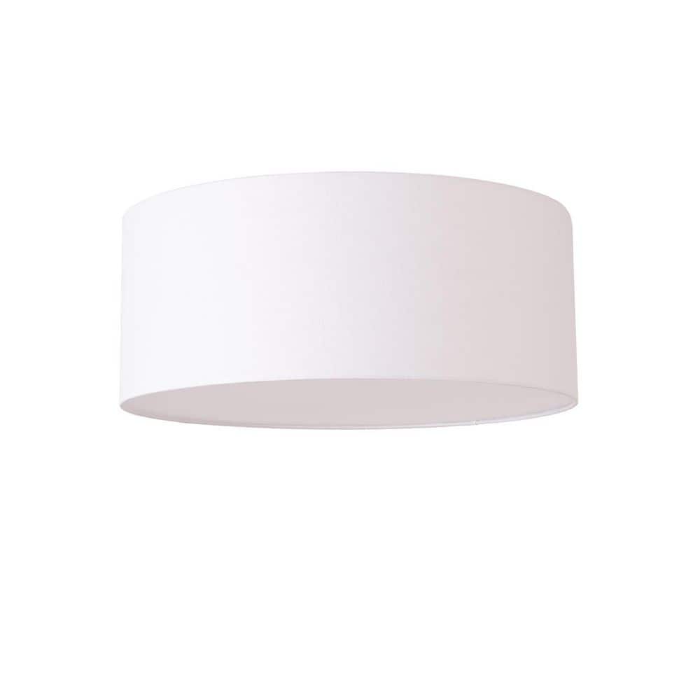 Stretch Flush Mount 17 in. Weathered Brass Indoor LED Flush Mount 2700K 1500 Lumen, White Linen Shade price history on PriceWatchPro