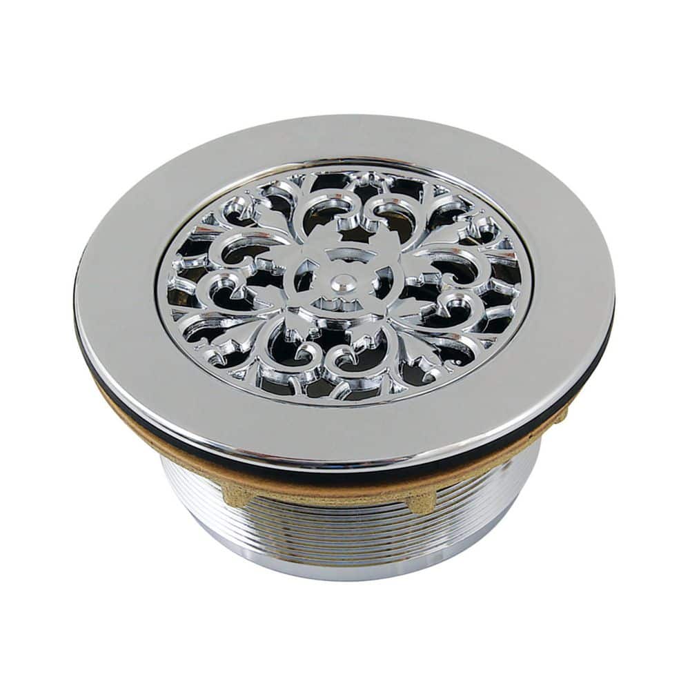 Watercourse 4.19 in. Brass Round Shower Drain with Flange in Polished Chrome price history on PriceWatchPro