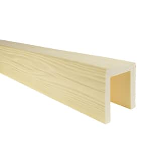 6 in. x 6 in. x 15.5 ft. Unfinished Classic Raised Faux Wood Beam