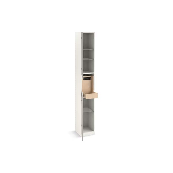 KOHLER Spacity 12 in. W x 13.68 in. D x 80 in. H Bath Vanity Cabinet without Top in Dark Steel