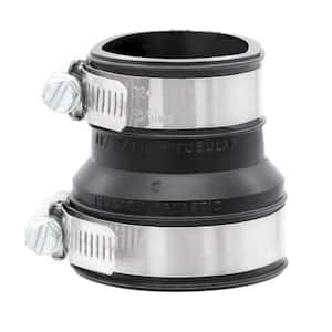 1-1/2 in. x 1-1/2 in. or 1-1/4 in. PVC Mechanical Drain and Trap Connector Fittings & Connectors