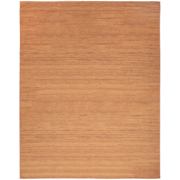 Nourison Washable Essentials Copper 8 ft. x 10 ft. All-over design Contemporary Area Rug