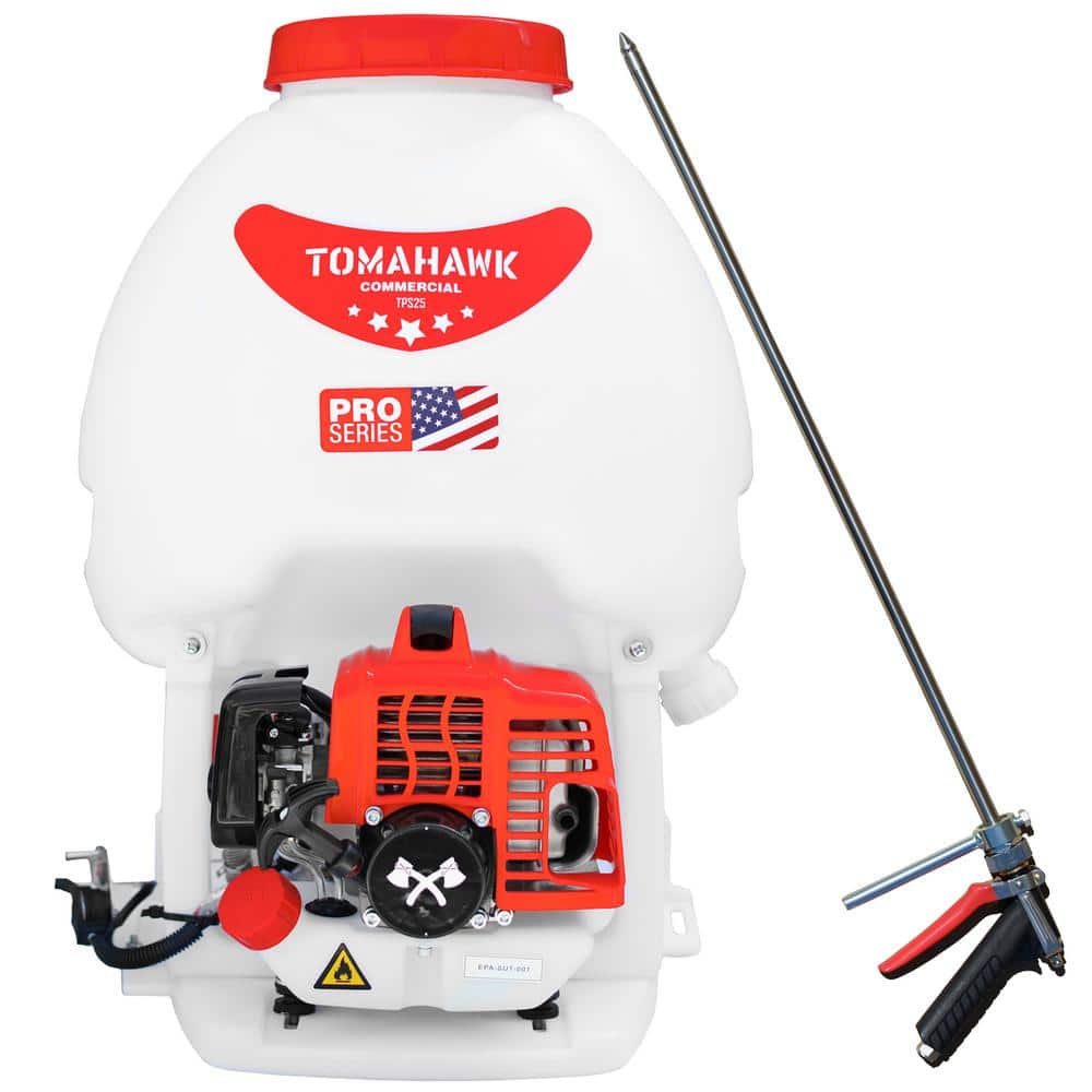 Tomahawk Power 5 Gal. 450 PSI Gas Backpack Sprayer Pump with Irrigation Rod  for Tree Root Protection Pesticide Fertilizer TPS25 + IR28 - The Home Depot