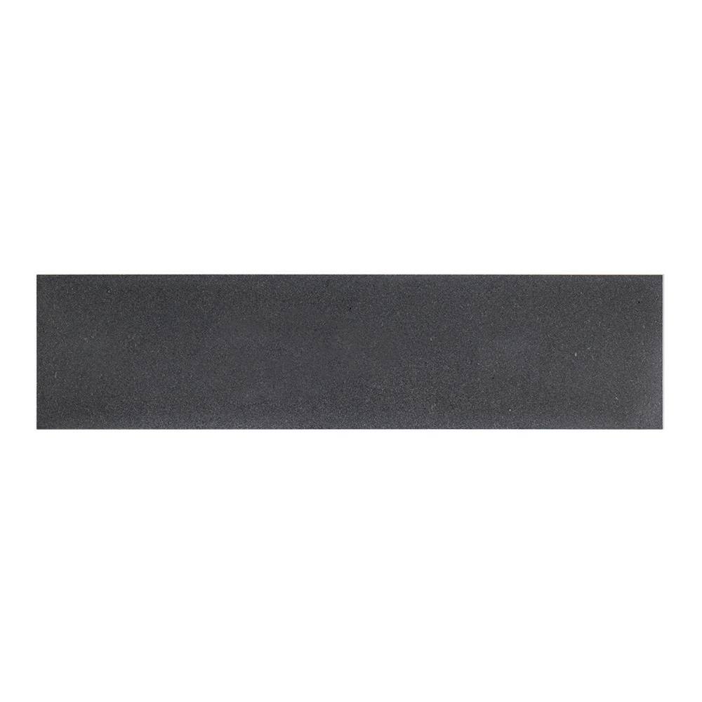 Basalt Grey Raked Tile Jeffrey Court Basalt Gray 4 in. x 16 in. Honed Basalt Wall and Floor ...