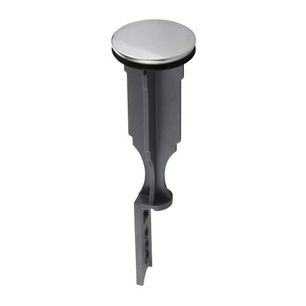 5 in. Plastic Bathroom Pop-Up Drain Stopper in Chrome