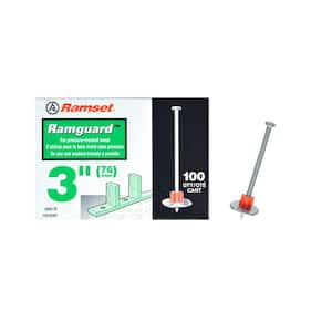 Ramguard 3 in. Drive Pins with Washers (100-Pack)
