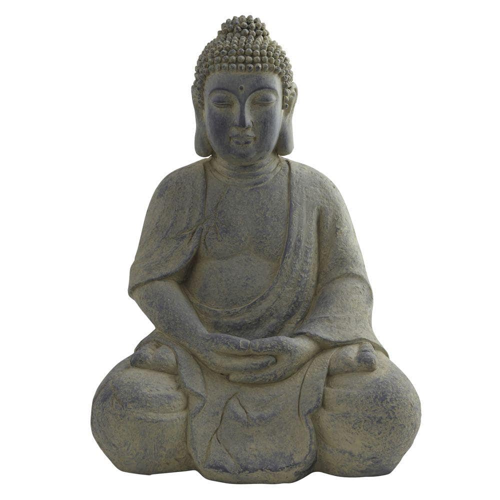 Nearly Natural Indoor/Outdoor Buddha Statue 4984 - The Home Depot