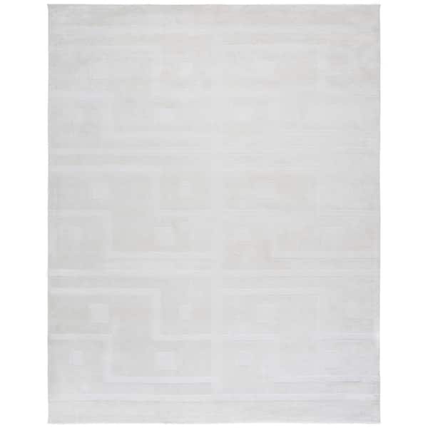 SAFAVIEH Audrey 8 ft. x 10 ft. Ivory Geometric High-Low Area Rug