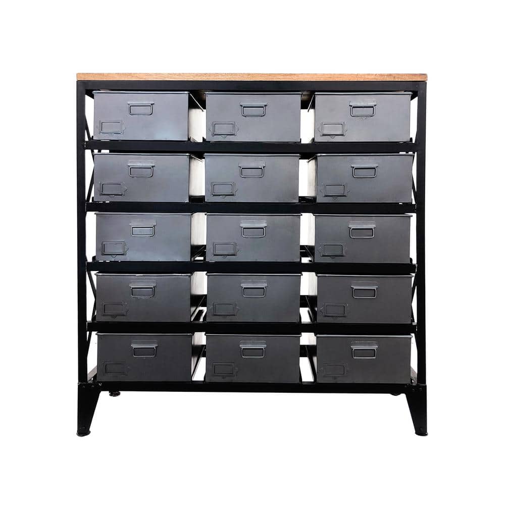 1381 Metal Office Cabinet - Metal Cabinet with 4 Shelves