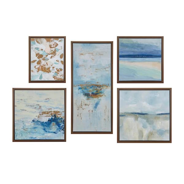 Madison Park Blue Horizon by Elise Green and Edith Phelps Framed Art Print 36.6 in. x 16.6 in.